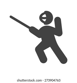 Sword fighting, sword, shield, blade icon vector image. Can also be used for sports, fitness, recreation. Suitable for web apps, mobile apps and print media.