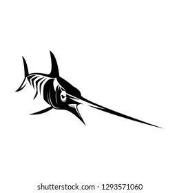 sword fish tribal logo nimal