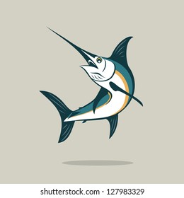 Sword Fish - Vector Illustration