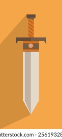 Sword flat illustration unique kingdom 