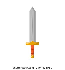 Sword flat vector illustration isolated on white background