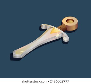 Schwertspiel-Asset-Vektorgrafik Symbol