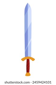 Icono de juego de espadas. Vector de dibujos animados juego ui symbol. Gui de la computadora del rpg o juego móvil