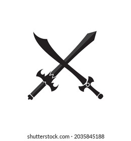 sword game item vector symbol logo 