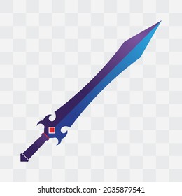 sword game item vector symbol logo 