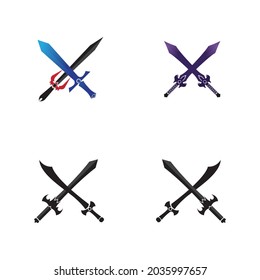 sword game item vector symbol logo 