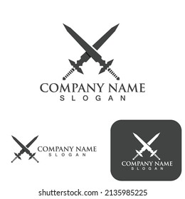 Sword game item vector symbol logo 