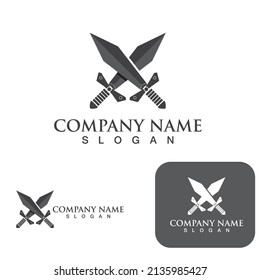 Sword game item vector symbol logo 
