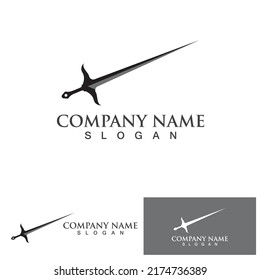 Sword game item vector symbol logo 