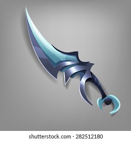 Sword game. Vector illustration.