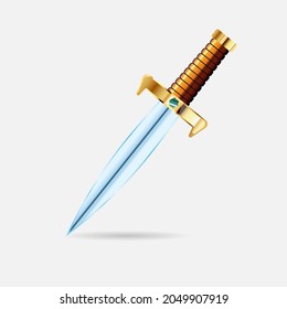 Sword for games isolated on a white bg eps 10 vector