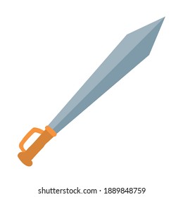 sword with a gray color vector illustration design