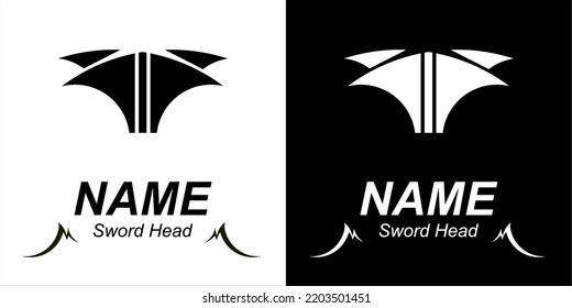 A sword head with two and three blades