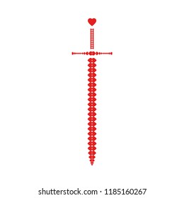 Sword from hearts