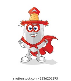 el vector de los héroes de la espada. personaje de caricatura