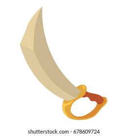 Sword icon. Cartoon illustration of sword vector icon for web
