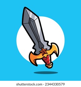 Icono de espada ilustración vectorial 