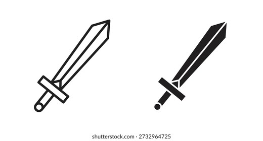 Sword icon concept vector illustration. logotype icon designs