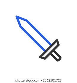 Sword icon. Concept of war, battle, and conflict.