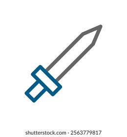 Sword icon. Concept of war, battle, and conflict.