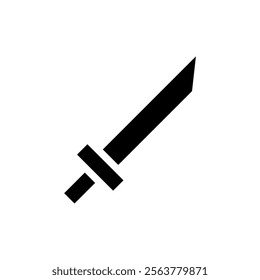 Sword icon. Concept of war, defense, and protection.
