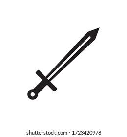 Plantilla de logotipo de diseño de icono de espada
