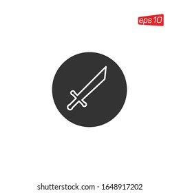 Sword Icon Design Vector Illustration