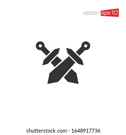 Ilustración de vectores de diseño de icono de espada