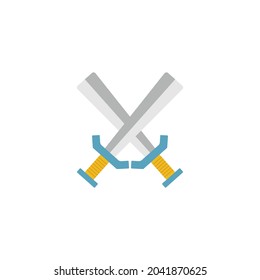 logotipo vectorial de diseño de icono de espada