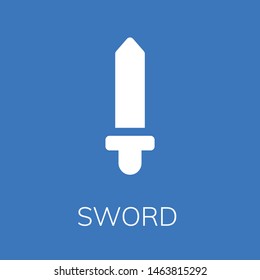  Sword icon. Editable  Sword icon for web or mobile.
