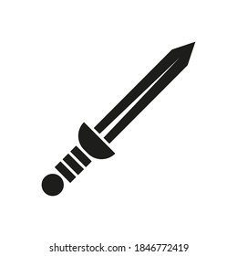 icono de espada de icono de arma para concepto móvil y aplicaciones web. Icono de espada de línea delgada se puede usar para web y móvil. Icono premium sobre fondo blanco