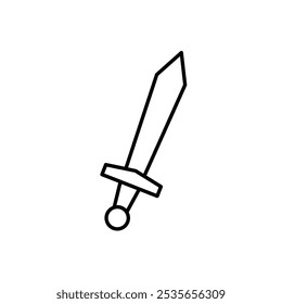 sword icon Flat logo isolated symbol