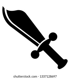 Sword icon glyphs design.