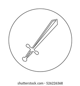 sword icon illustration design