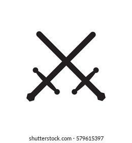 sword icon illustration isolated vector sign symbol