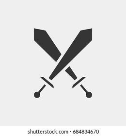 Sword  icon illustration isolated vector sign symbol