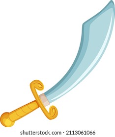 Sword Icon. Kid Toy Blade For Game Fight