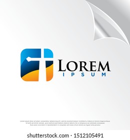 sword icon for law firm or company, lawyer office, modern concept. template logo design