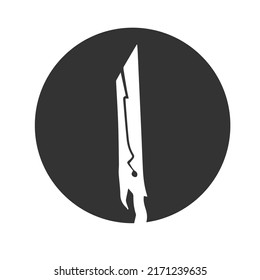 diseño de icono de espada y logotipo