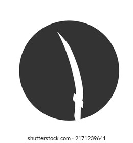 diseño de icono de espada y logotipo