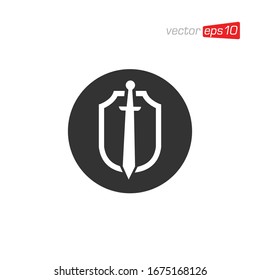 Sword Icon Logo Design Vector