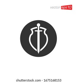Sword Icon Logo Design Vector