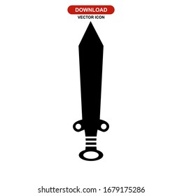 sword icon or logo isolated sign symbol vector illustration - high quality black style vector icons
