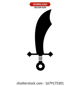 sword icon or logo isolated sign symbol vector illustration - high quality black style vector icons
