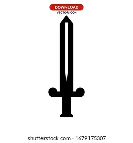 sword icon or logo isolated sign symbol vector illustration - high quality black style vector icons
