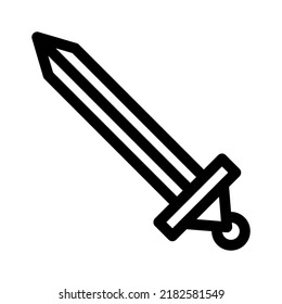 sword icon or logo isolated sign symbol vector illustration - high quality black style vector icons
