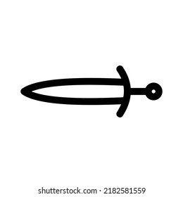 sword icon or logo isolated sign symbol vector illustration - high quality black style vector icons
