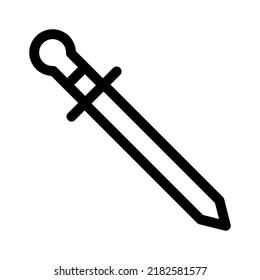 sword icon or logo isolated sign symbol vector illustration - high quality black style vector icons
