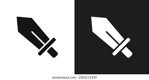 Vector de conjunto de logotipo de icono de espada