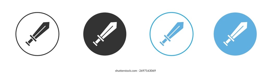 Sword icon Logo Template Design set
